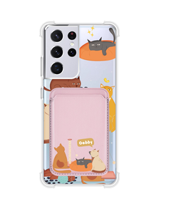 Android Magnetic Wallet Case - Playful Cat 1.0