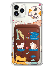 Load image into Gallery viewer, iPhone Magnetic Wallet Case - Playful Cat 2.0
