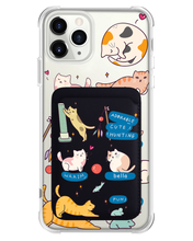 Load image into Gallery viewer, iPhone Magnetic Wallet Case - Playful Cat 2.0
