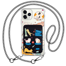 Load image into Gallery viewer, iPhone Magnetic Wallet Case - Playful Cat 2.0
