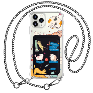 iPhone Magnetic Wallet Case - Playful Cat 2.0