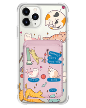 Load image into Gallery viewer, iPhone Magnetic Wallet Case - Playful Cat 2.0
