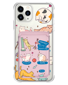 iPhone Magnetic Wallet Case - Playful Cat 2.0