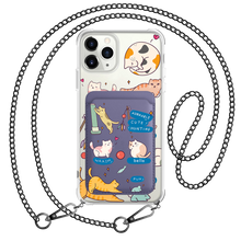 Load image into Gallery viewer, iPhone Magnetic Wallet Case - Playful Cat 2.0
