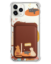 Load image into Gallery viewer, iPhone Magnetic Wallet Case - Playful Cat 1.0
