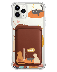 iPhone Magnetic Wallet Case - Playful Cat 1.0