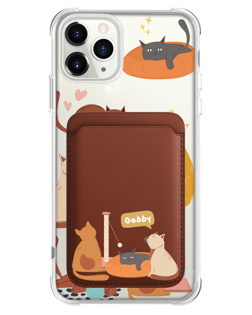 iPhone Magnetic Wallet Case - Playful Cat 1.0