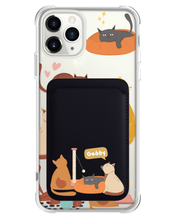 Load image into Gallery viewer, iPhone Magnetic Wallet Case - Playful Cat 1.0
