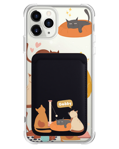 iPhone Magnetic Wallet Case - Playful Cat 1.0