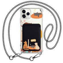 Load image into Gallery viewer, iPhone Magnetic Wallet Case - Playful Cat 1.0
