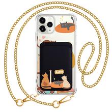 Load image into Gallery viewer, iPhone Magnetic Wallet Case - Playful Cat 1.0
