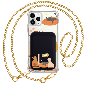 iPhone Magnetic Wallet Case - Playful Cat 1.0