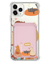 Load image into Gallery viewer, iPhone Magnetic Wallet Case - Playful Cat 1.0
