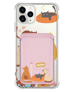 iPhone Magnetic Wallet Case - Playful Cat 1.0