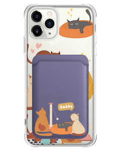 iPhone Magnetic Wallet Case - Playful Cat 1.0