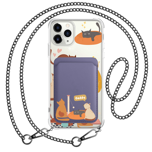 iPhone Magnetic Wallet Case - Playful Cat 1.0