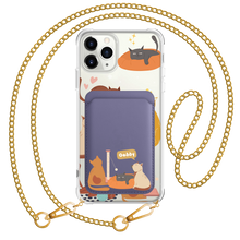 Load image into Gallery viewer, iPhone Magnetic Wallet Case - Playful Cat 1.0
