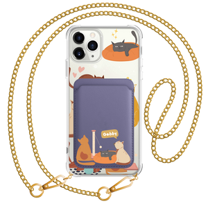 iPhone Magnetic Wallet Case - Playful Cat 1.0