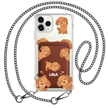 Load image into Gallery viewer, iPhone Magnetic Wallet Case - Poodle Squad 1.0
