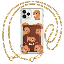 Load image into Gallery viewer, iPhone Magnetic Wallet Case - Poodle Squad 1.0
