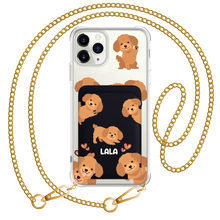 Load image into Gallery viewer, iPhone Magnetic Wallet Case - Poodle Squad 1.0
