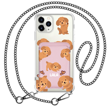 Load image into Gallery viewer, iPhone Magnetic Wallet Case - Poodle Squad 1.0
