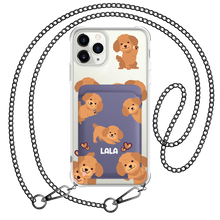 Load image into Gallery viewer, iPhone Magnetic Wallet Case - Poodle Squad 1.0
