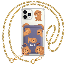 Load image into Gallery viewer, iPhone Magnetic Wallet Case - Poodle Squad 1.0
