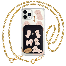 Load image into Gallery viewer, iPhone Magnetic Wallet Case - Poodle Squad 2.0
