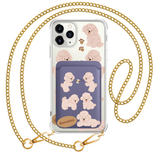 Load image into Gallery viewer, iPhone Magnetic Wallet Case - Poodle Squad 2.0
