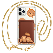 Load image into Gallery viewer, iPhone Magnetic Wallet Case - Poodle Squad 4.0
