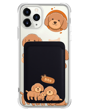 Load image into Gallery viewer, iPhone Magnetic Wallet Case - Poodle Squad 4.0
