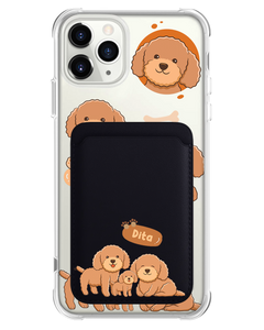 iPhone Magnetic Wallet Case - Poodle Squad 4.0