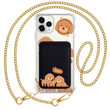 Load image into Gallery viewer, iPhone Magnetic Wallet Case - Poodle Squad 4.0
