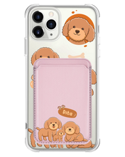 Load image into Gallery viewer, iPhone Magnetic Wallet Case - Poodle Squad 4.0
