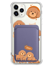 Load image into Gallery viewer, iPhone Magnetic Wallet Case - Poodle Squad 4.0
