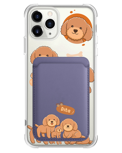 iPhone Magnetic Wallet Case - Poodle Squad 4.0