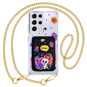 Android Magnetic Wallet Case - Pumpkins Monster