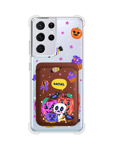 Android Magnetic Wallet Case - Pumpkins Monster