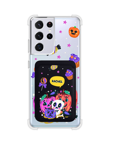 Android Magnetic Wallet Case - Pumpkins Monster