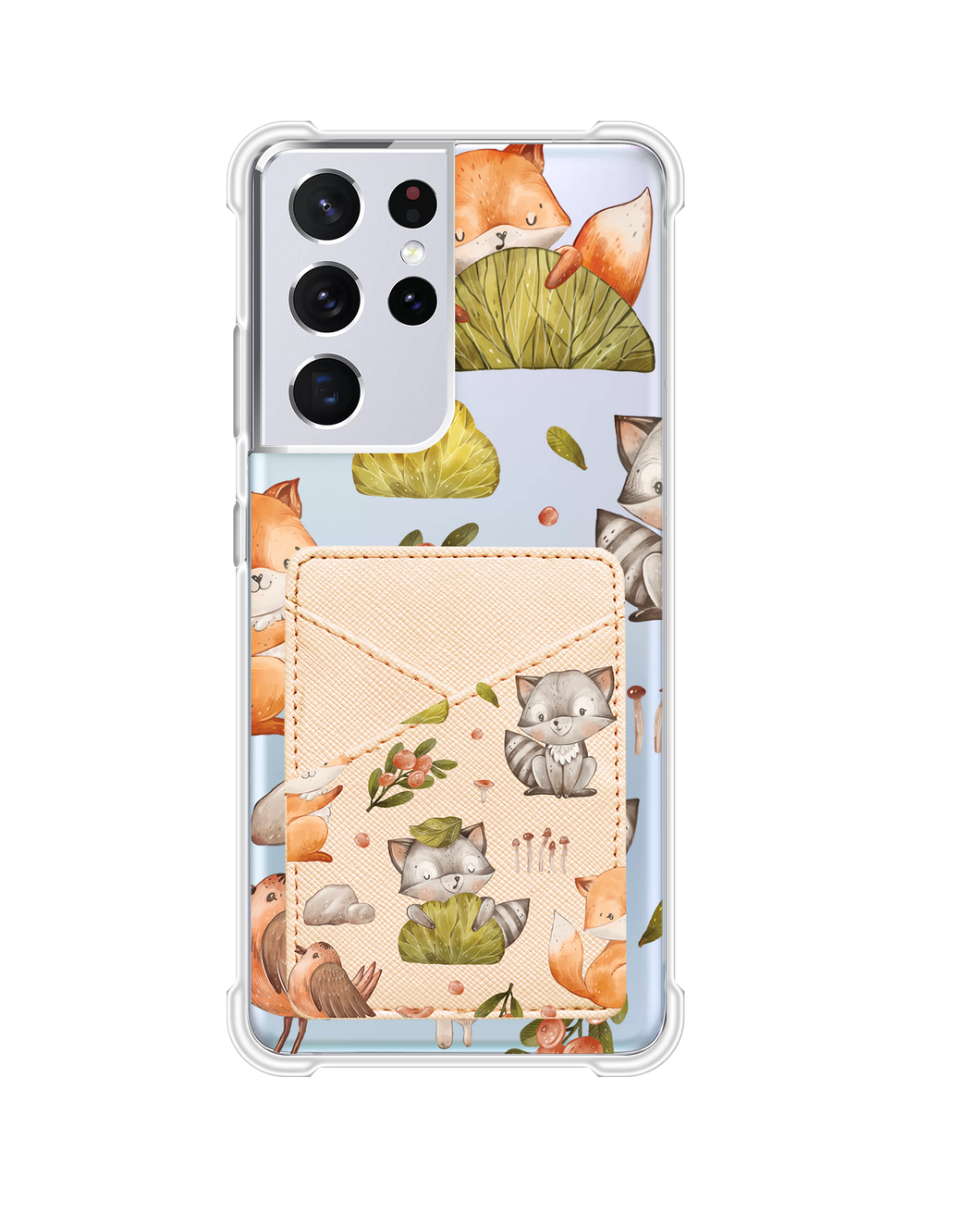 Android Phone Wallet Case - Racoon and Friends