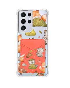 Android Phone Wallet Case - Racoon and Friends