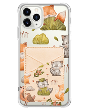 Load image into Gallery viewer, iPhone Phone Wallet Case - Racoon and Friends
