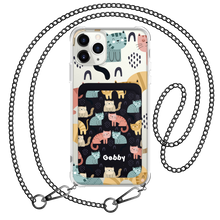 Load image into Gallery viewer, iPhone Magnetic Wallet Case - Rainbow Meow 1.0
