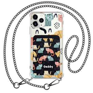 iPhone Magnetic Wallet Case - Rainbow Meow 1.0