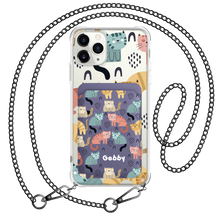 Load image into Gallery viewer, iPhone Magnetic Wallet Case - Rainbow Meow 1.0
