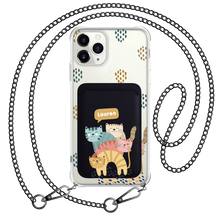 Load image into Gallery viewer, iPhone Magnetic Wallet Case - Rainbow Meow 2.0
