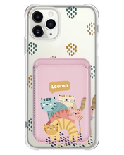 Load image into Gallery viewer, iPhone Magnetic Wallet Case - Rainbow Meow 2.0
