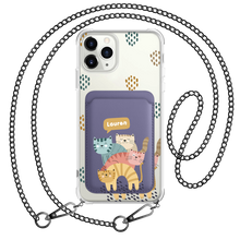 Load image into Gallery viewer, iPhone Magnetic Wallet Case - Rainbow Meow 2.0
