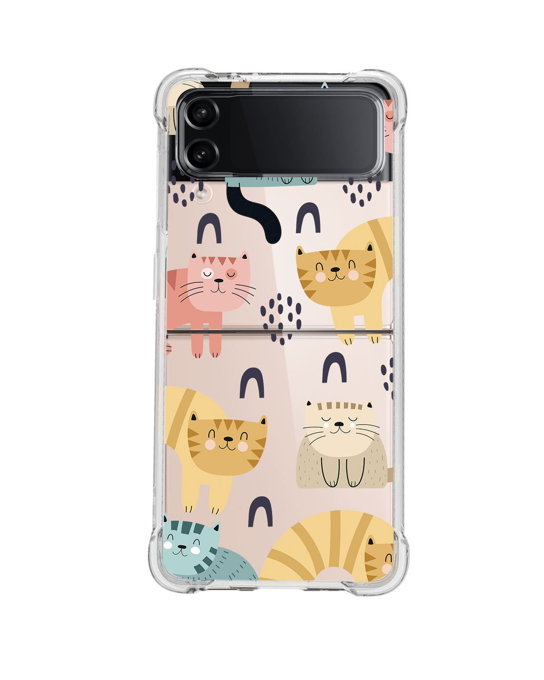 Android Flip / Fold Case - Rainbow Meow 1.0